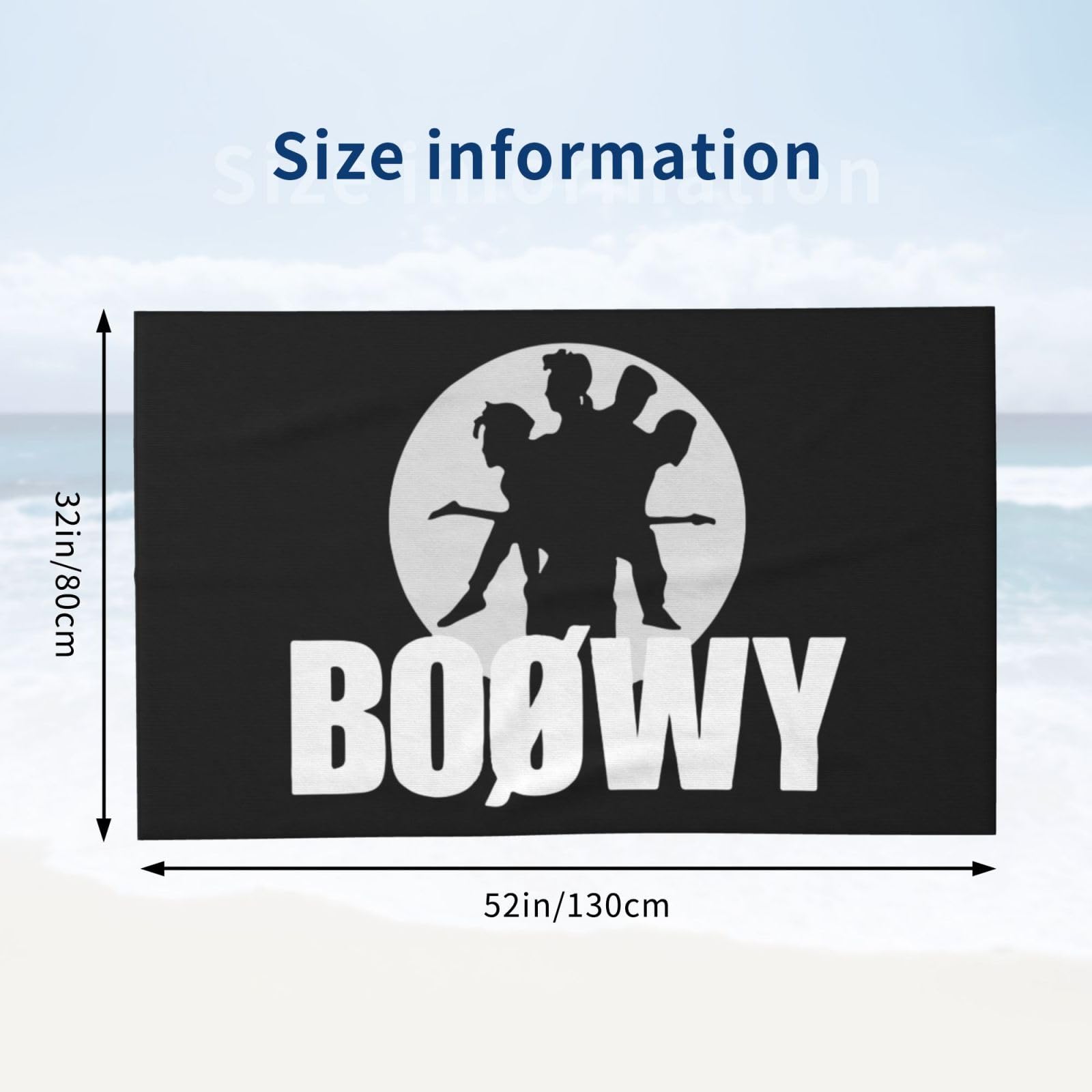 Amazon｜バスタオル 大判 BoØwy ボウイ ビーチタオル 軽量 湯上がり